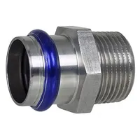 Edelstahl Pressfittings Übergangsstück AG, Kontur V (Ausführung: 18 - 3/4''AG)