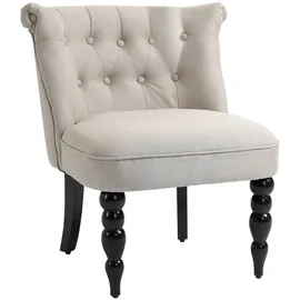 Homcom Relaxsessel Vintage Ruhesessel Relaxstuhl Polstersessel mit Knopfdesign