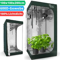 Growbox Gewächshaus Growzelt Pflanzenzelt Growschrank Zuchtzelt Tent 100x100cm