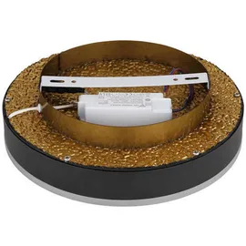 GLOBO LED-Deckenleuchte Hedi 1-flammig Schwarz matt 300 x 75 mm