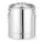 HENDI Isolierter tragbarer Behälter, Kitchen Line, 23L, Silber, ⌀350x(H)440mm