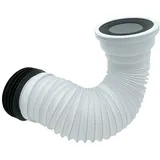 Belvit BV-WC1001 WC Flex Anschluss Rohrstutzen DN 90/110 (340-870mm) weiß