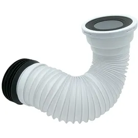 Belvit BV-WC1001 WC Flex Anschluss Rohrstutzen DN 90/110 (340-870mm) weiß
