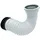 Belvit BV-WC1001 WC Flex Anschluss Rohrstutzen DN 90/110 (340-870mm) weiß