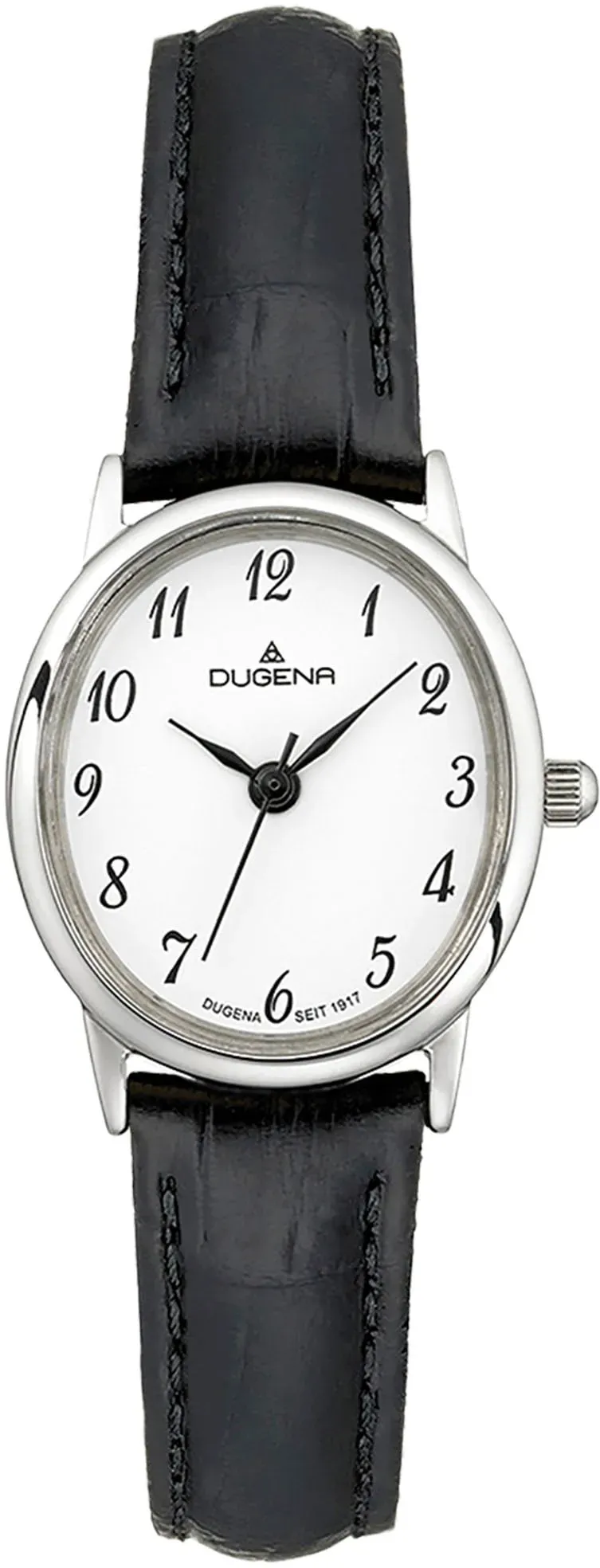 Quarzuhr DUGENA "Vintage, 4460729" Armbanduhren schwarz Damen Quarzuhren Armbanduhr, Damenuhr