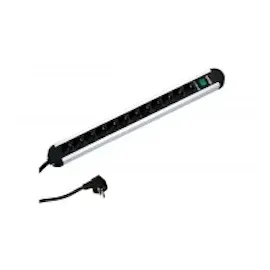 Bachmann Steckdosenleiste 12-fach 2 m Schwarz