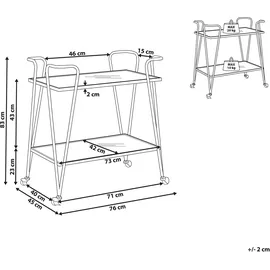 Beliani Servierwagen Noti