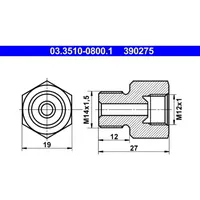 ATE Adapter, Bremsleitung 03.3510-0800.1