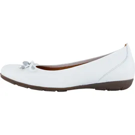 Gabor Ballerina weiß Leder Schleife 04.164.21 für Damen, weiß, Größe 36 EU 3,5 UK