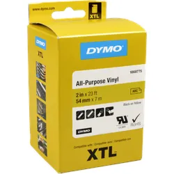 Dymo XTL Schriftband 1868775 Vinyl  schwarz auf gelb  54mm x 7,5m