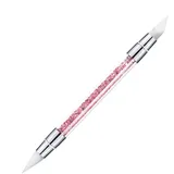 Silikon Nagel Pinsel Gel Schnitzen Pinsel Silikon-Modellierpinsel Strassstein Picker Silikon Kopf Salon Werkzeug Doppel Köpfe Maniküre Werkzeug