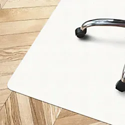 Bodenschutzmatte Floordirekt Pro Bürostuhl Semi-Transparent Polypropylen 750 x 1200 mm