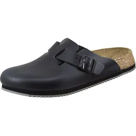 Birkenstock Boston Super Grip Naturleder schwarz schmal 43