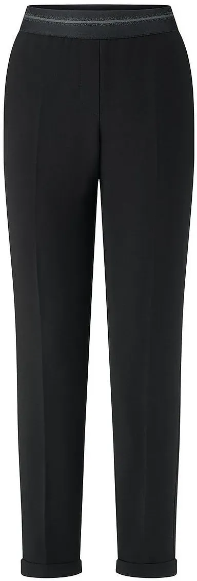 Knöchellange Hose Fadenmeister Berlin schwarz, 48