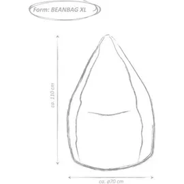 Sitting Point BeanBag Easy 80 x 130 cm lila