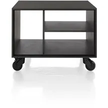 habufa meubelen Tisch Elements Eiche Schwarz 60 x 60 cm rollbar
