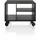 habufa meubelen Tisch Elements Eiche Schwarz 60 x 60 cm rollbar