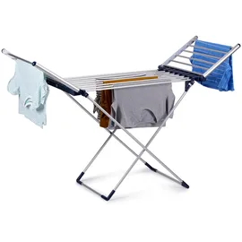 Dirt Devil Elektrischer Wäscheständer mit Heizung 230w Zusammenklappbar 147 x 54 x 94 cm Ipx1 Aluminium