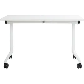 Beliani Zusammenklappbarer Schreibtisch CAVI 120 x 75 x 60 cm Weiß