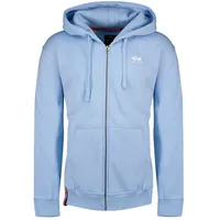 Alpha Industries Basic Sl Reißverschlusspullover Light Blue M