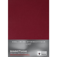 dormabell Premium Jersey-Spannbetttuch vino - 120x200 bis 130x220 cm (bis 24 cm Matratzenhöhe)