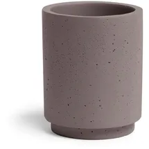 Möve Solid grau, H:9,5cm, Zement, Zahnputzbecher, Zement