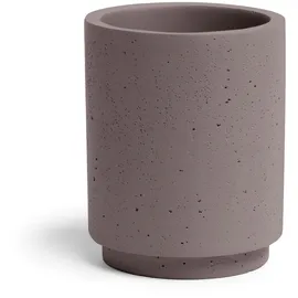 Möve Solid grau, H:9,5cm, Zement, Zahnputzbecher, Zement