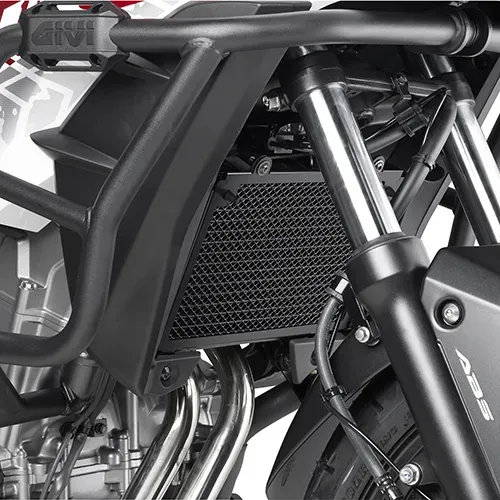 GIVI Schutz für Wasser- und Ölradiatoren aus Edelstahl, schwarz für Honda CB 500 X (16-21), schwarz
