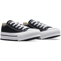 Converse Chuck Taylor All Star EVA Lift Canvas Platform Sneaker, Black/White/Black, 33 EU - 33 EU