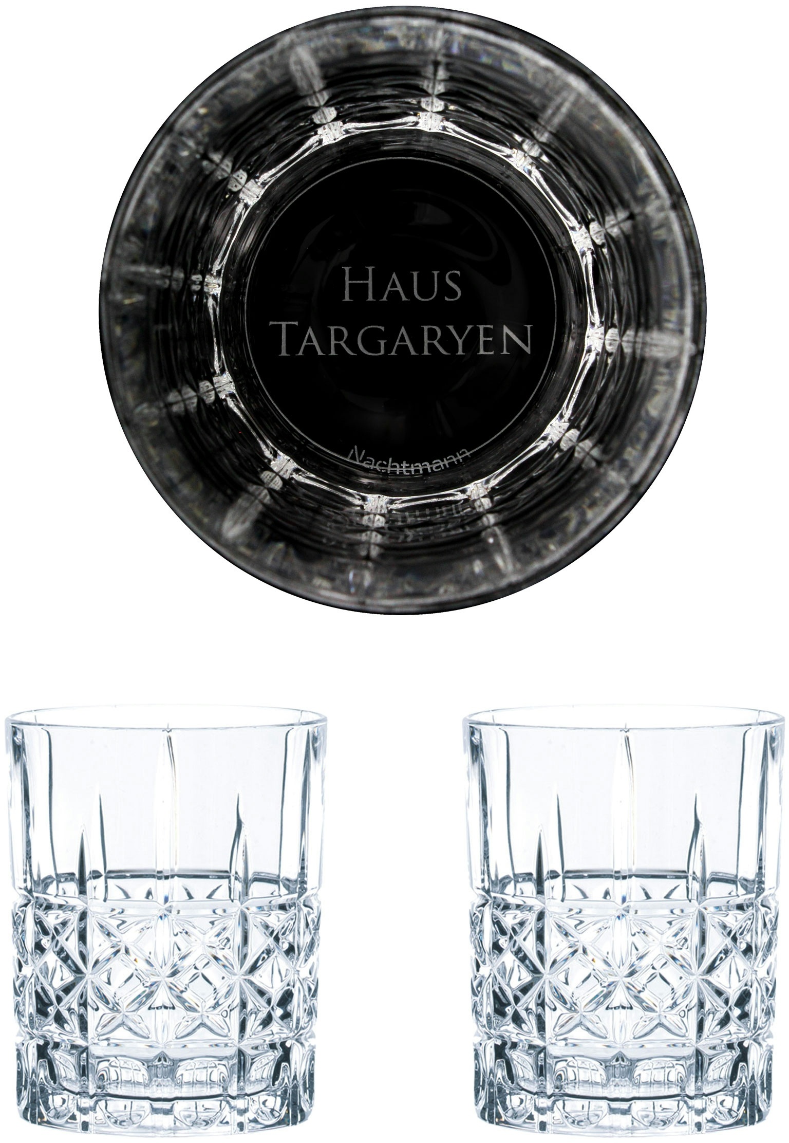Nachtmann Game of Thrones Whiskygläser Set Haus Targaryen, 2 Whisky-Tumbler