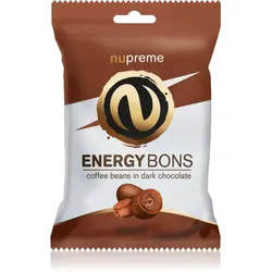 Nupreme Energy Bons Schokoladenpralinen mit Koffein Dark Chocolate 70 g