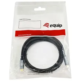 Equip 128359 USB 3.2 Gen 2 C-auf-C-Kabel 3,0m PD100W 4K/60Hz 10Gbps, schwarz