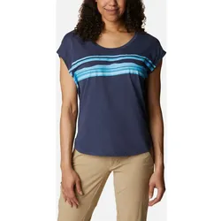 Columbia Bluebird Days Modern Short Sleeve Tee nocturnal hthr, peaceful perspective grx (466) L