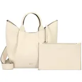 ABRO Essential Handtasche Leder 21 cm beige
