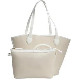 Valentino Covent Shopper Naturale/Bianco