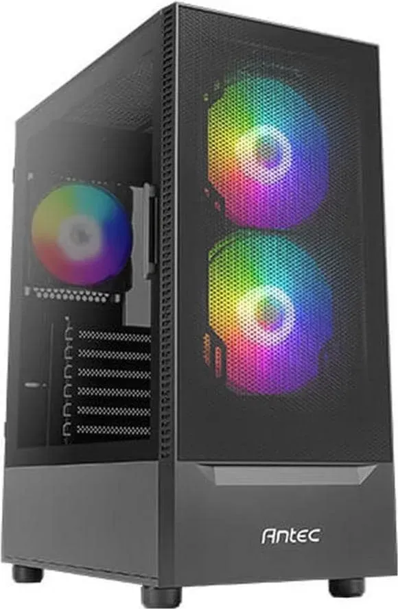 Antec Geh New Gaming NX410 Midi Tower schwarz W7P (ATX, mATX, Mini-ITX), PC Gehäuse, Grau