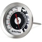 Salter 512 SSCR analog Fleischthermometer - Heißluft-Fritteusen-Sonde, Edelstahl Küchenthermometer, Deutliche Anzeige, 50-100°C, Röstung fleischthermometer fur grill, steak, 6.2 x 6.2 x 13cm