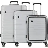 cocoono Madrid Koffer-Set 3-tlg. grau/schwarz