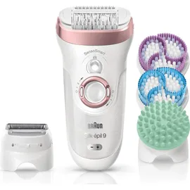 Braun Silk-épil 9 SkinSpa SensoSmart-Set 9/990 weiss/rosegold