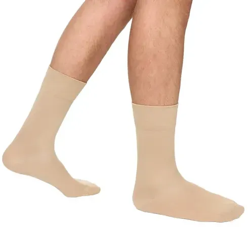 DIM Herren Socken aus Bambus-Zellstoff 2er Pack - lin - 39-42