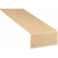 Tom Tailor Tischläufer Beige, 50x0.5x150 cm, Oeko-Tex® Standard 100,