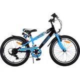 Volare Sportivo 20 Zoll 7 Gang Kinderfahrrad 20 Zoll Mädchen Jungen ab 6 - 8 Jahre - Blau/Schwarz