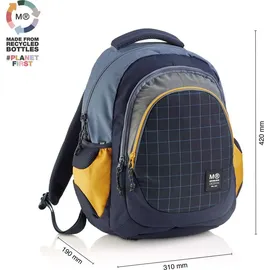 Miquelrius Rucksack Berlin Recy 30l 3 Fächern schwarz