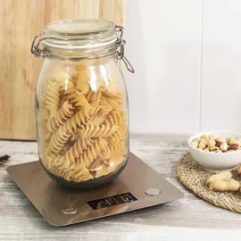 Cecotec Küchenwaage CookCOntrol 10000, Connected - Cecotec Cook Control Edelstahl Arbeitsplatte Rechteck Elektronische