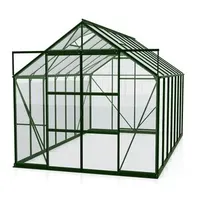Vitavia Gewächshaus Phönix 11500 ESG/HKP, inkl. Fundament, ca. B257/H254/T448 cm, Dunkelgrün