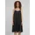 URBAN CLASSICS Viscose Satin Slip ärmelloses Midikleid Black M