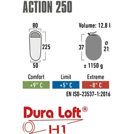 High Peak Action 250 Schlafsack - Blue / Dark Blue - 225 cm