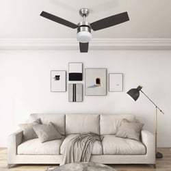 Deckenventilator mit Licht und Fernbedienung 108 cm Dunkelbraun