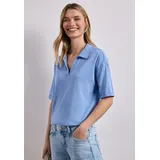 STREET ONE STREET ONE, Damen, Kurzarm Poloshirt aus Jersey, - 46,