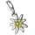 GIORGIO MARTELLO MILANO Charm Blume "Edelweiß weiß / gelb, Silber 925", weiß, GIORGIO MARTELLO MILANO, Charms, Damen, Silber 925 (Sterlingsilber)
